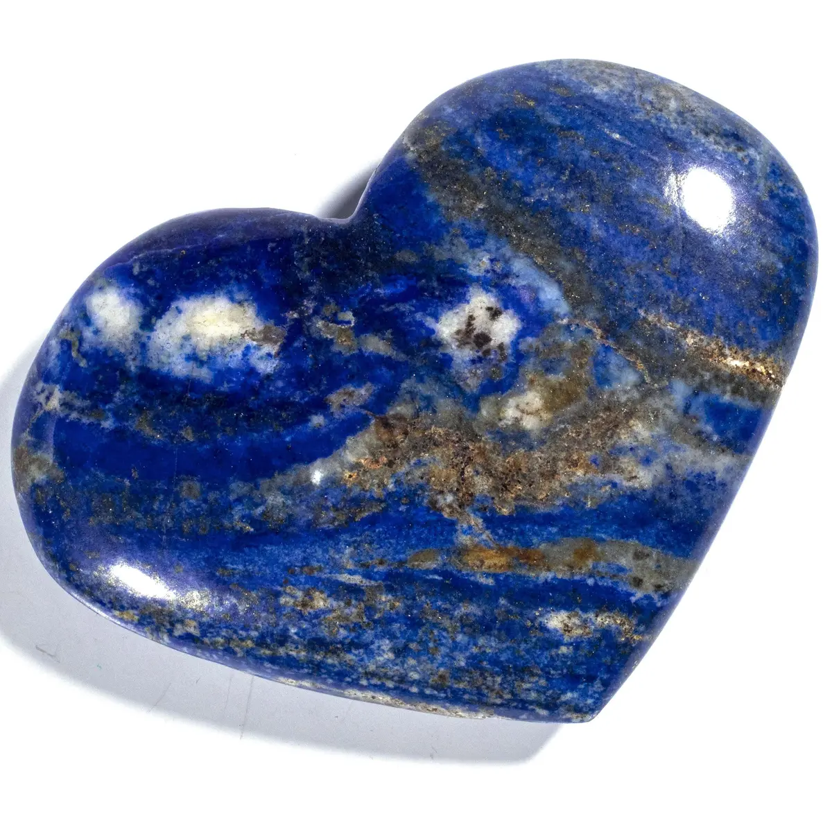 Rare Natural Blue Lapis Lazuli Polished Heart Carving From Afghanistan - 340 G / 0.7 Lbs 1