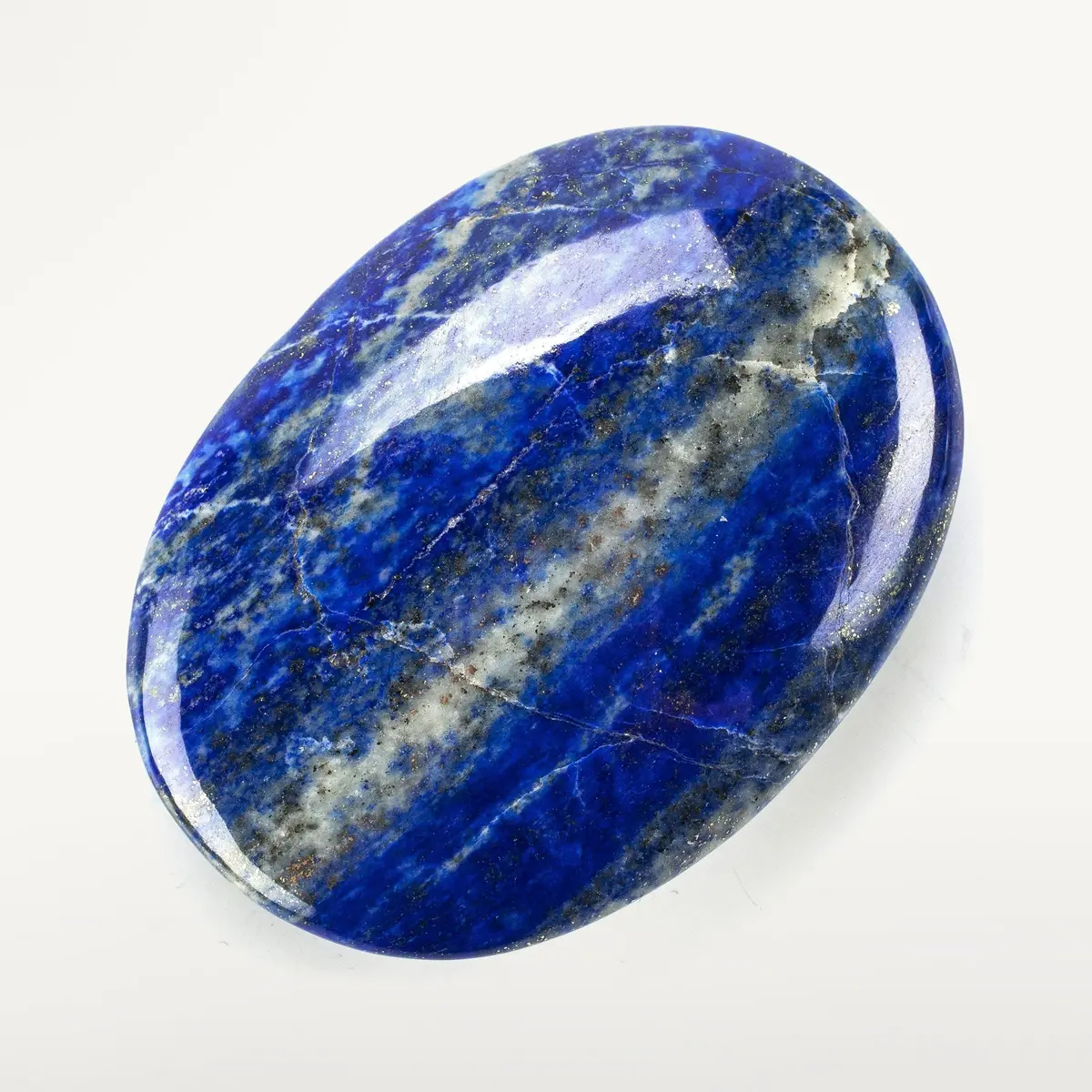 Rare Natural Blue Lapis Lazuli Polished Palm Stone Carving From Afghanistan - 120 G 1