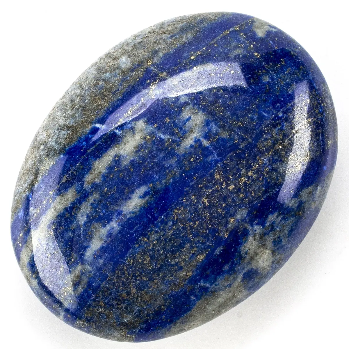 Rare Natural Blue Lapis Lazuli Polished Palm Stone Carving From Afghanistan - 30 G 1