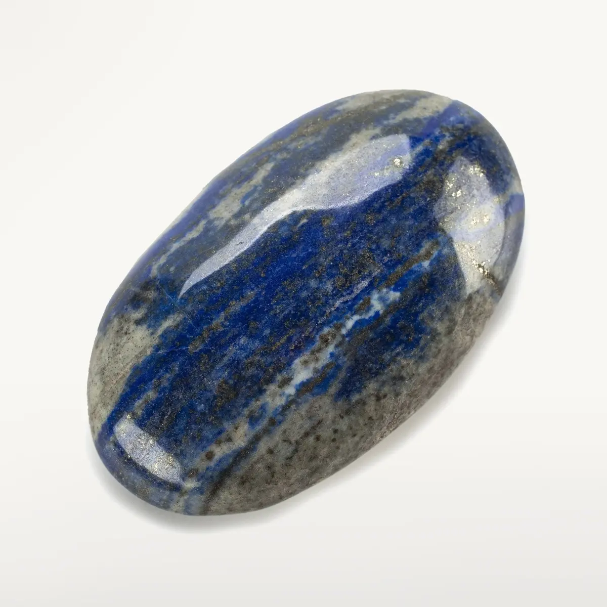 Rare Natural Blue Lapis Lazuli Polished Palm Stone Carving From Afghanistan - 70 G 1