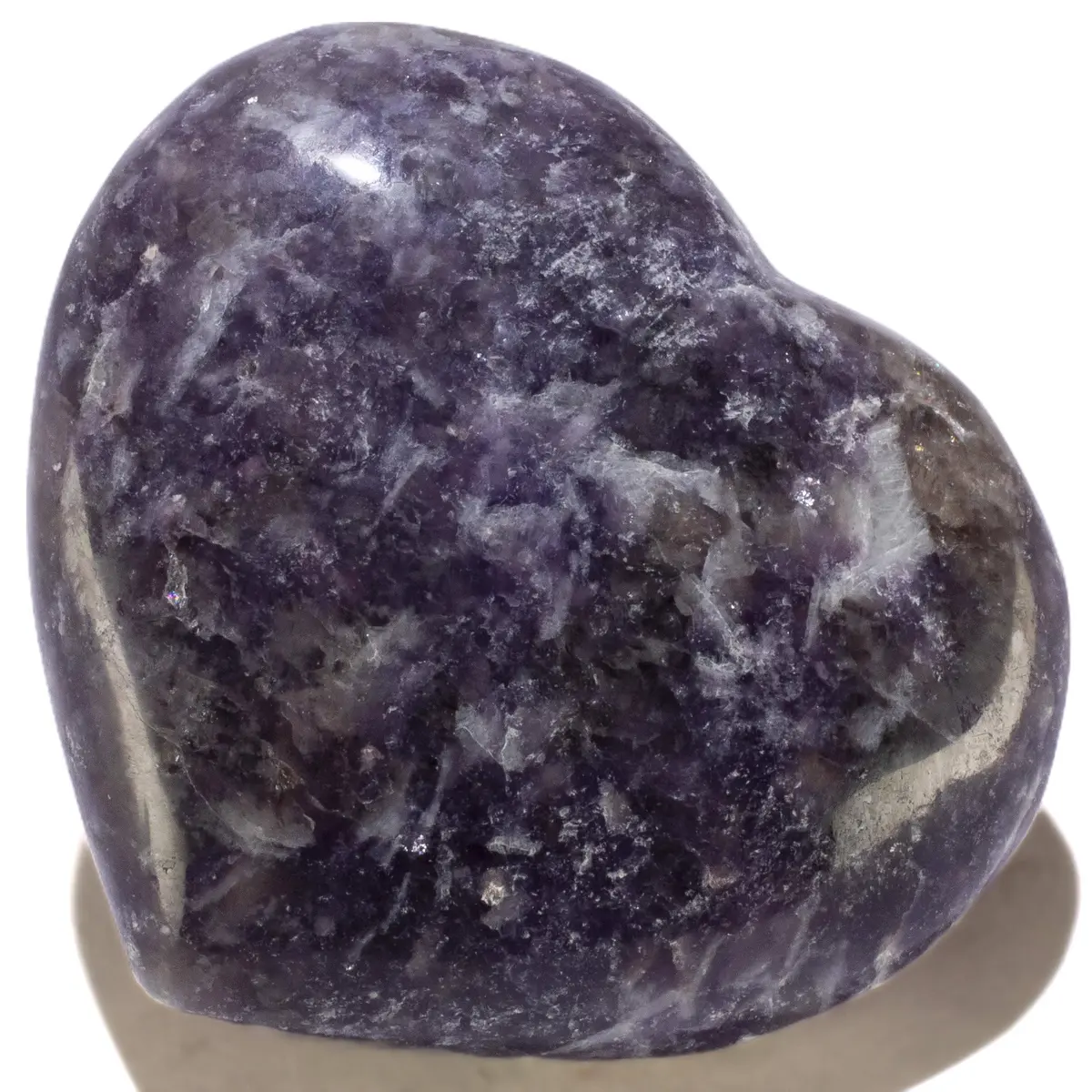 Lepidolite Gemstone Heart Carving 1