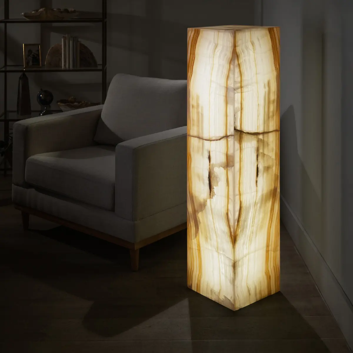 Amber Onyx Light Tower - 47 In 1