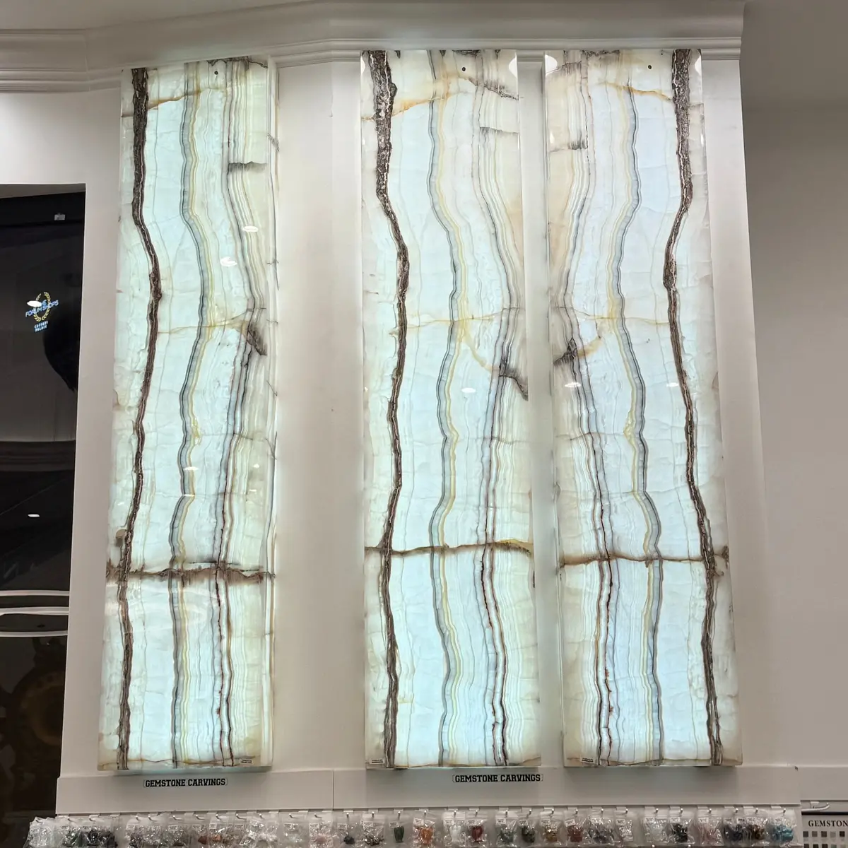 Nacar Onyx Wall Light Panel (3Pc Set) - 79" 1