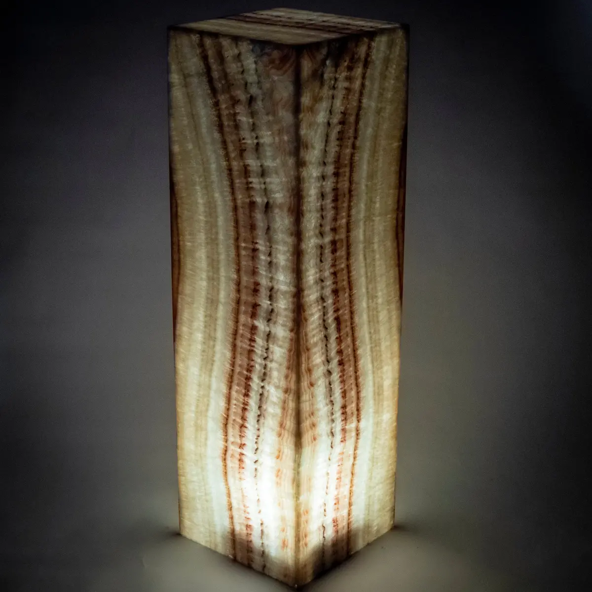 Natural Onyx Lamp Light Tower 40" Tall 1