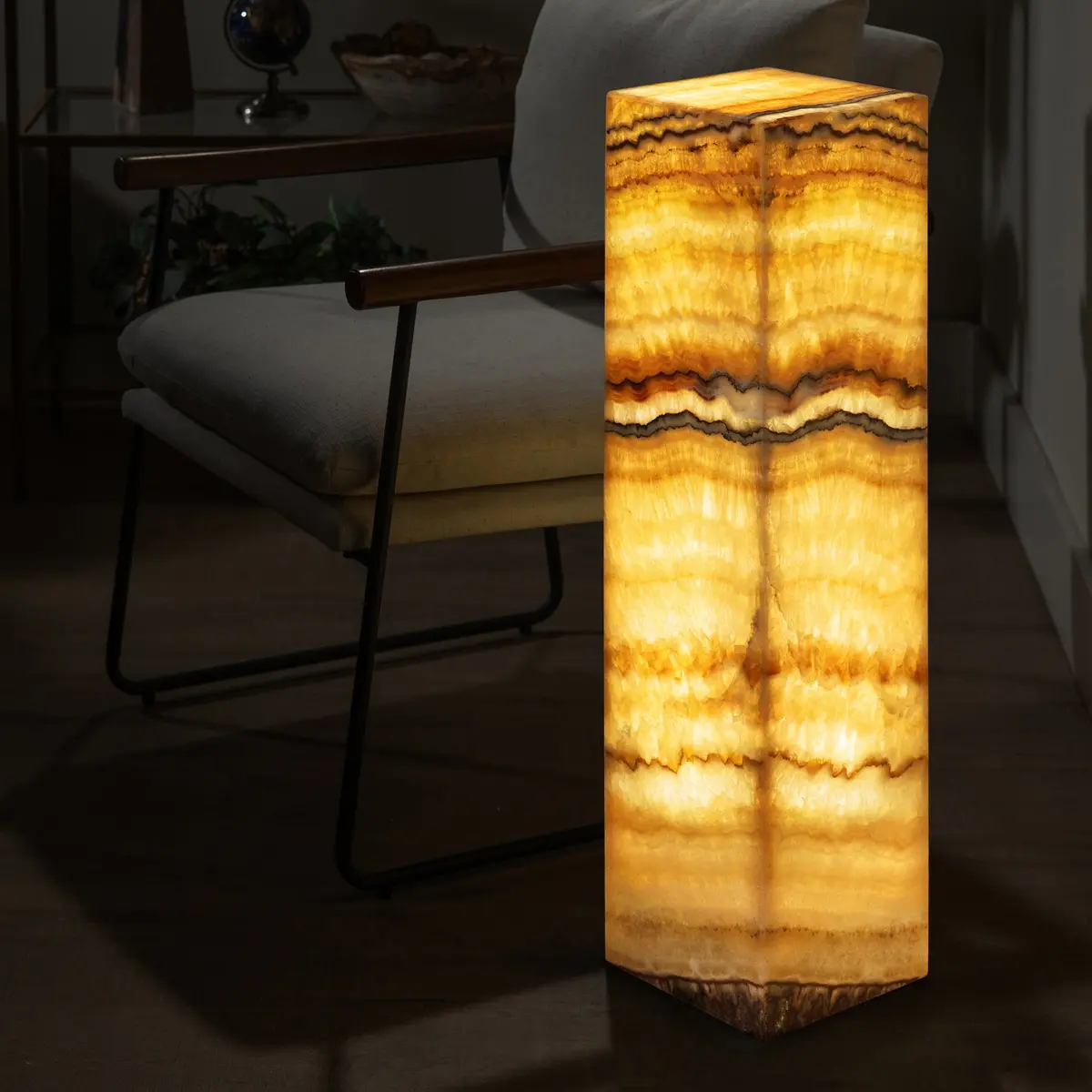Rainbow Onyx Light Tower - 32 In 1