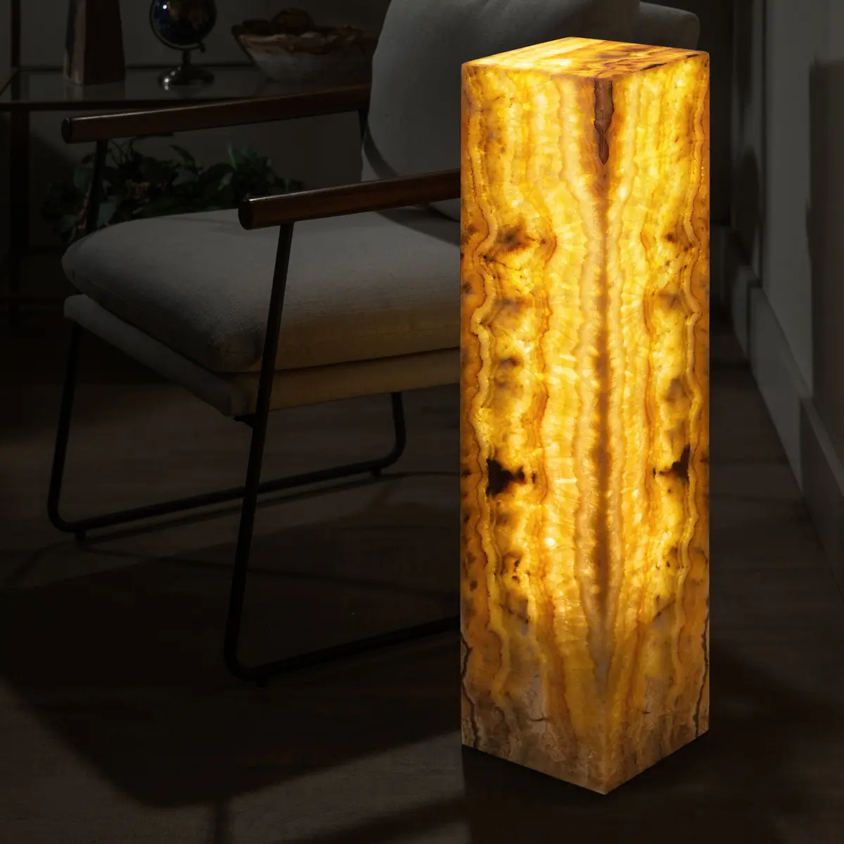 Rainbow Onyx Light Tower - 32 In 1