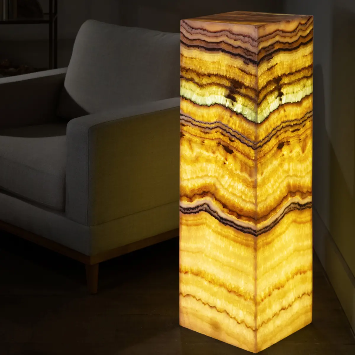 Serpentine Onyx Light Tower - 40 In 1