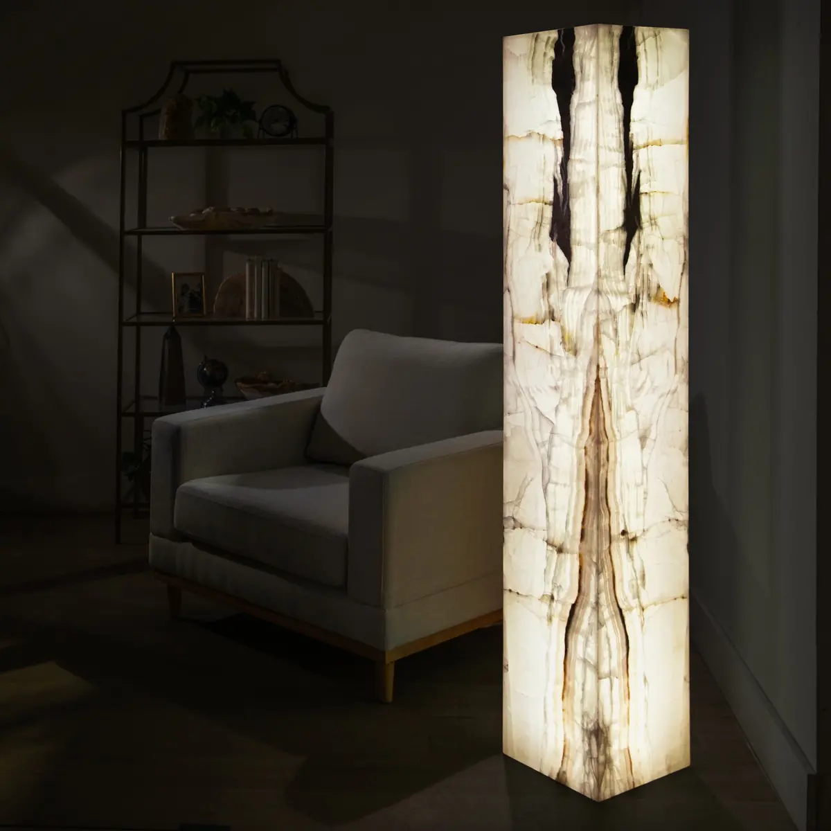 White Onyx Light Tower - 69 In 1