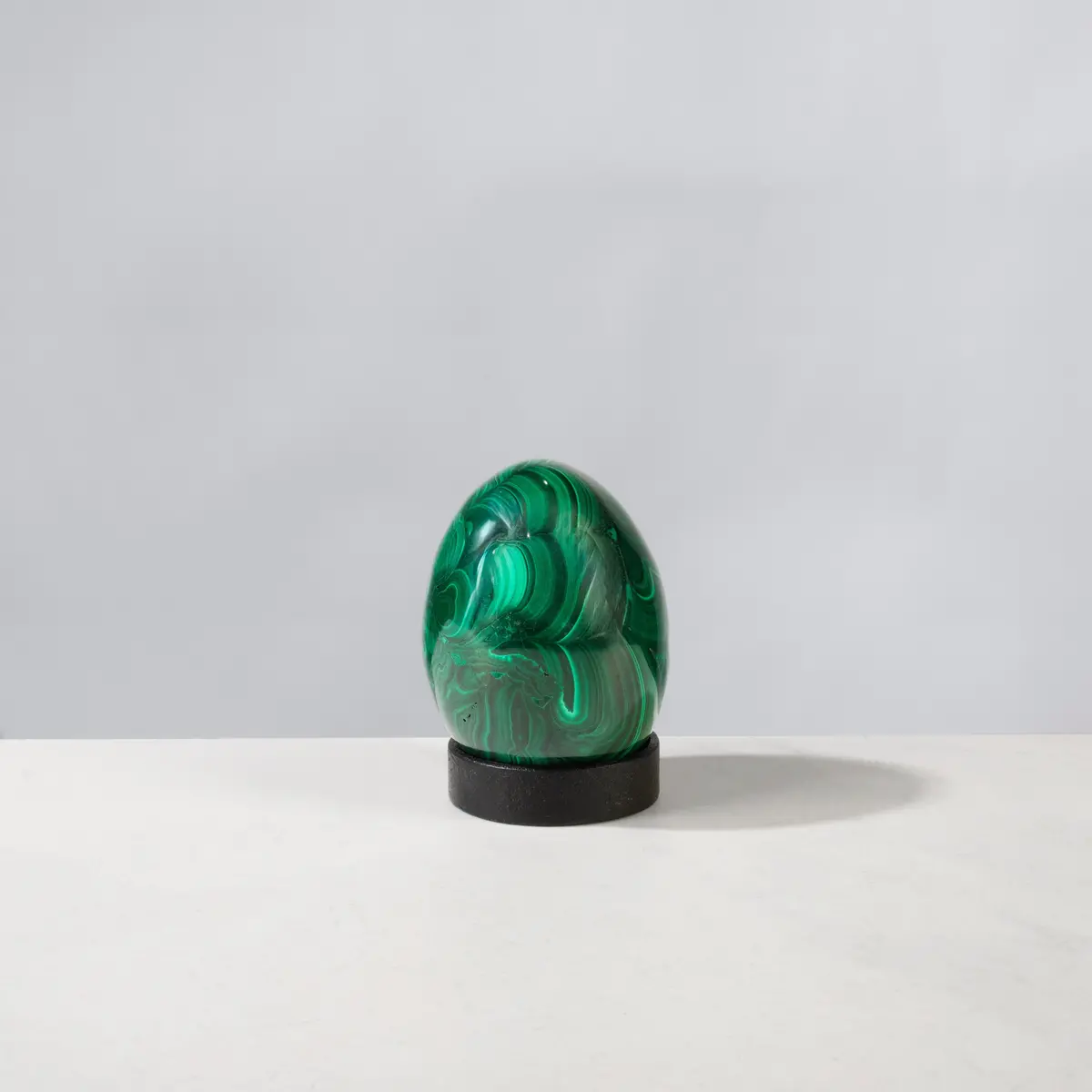 Natural Congo Malachite Egg - 3" / 488 Grams 1