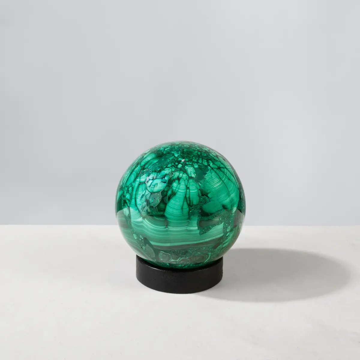Natural Congo Malachite Sphere - 2.75" / 670 Grams 1