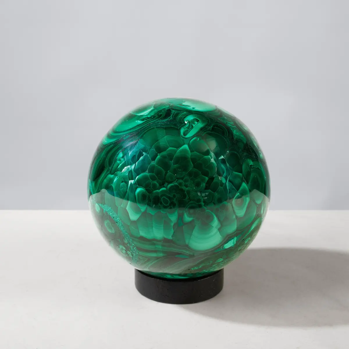 Natural Congo Malachite Sphere - 3.75" / 1,655 Grams 1