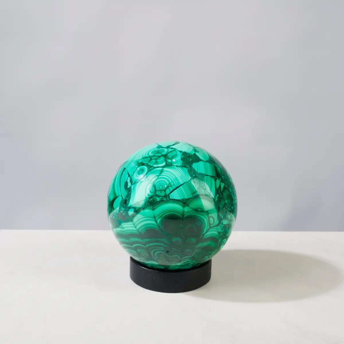 Natural Congo Malachite Sphere - 3" / 774 Grams 1