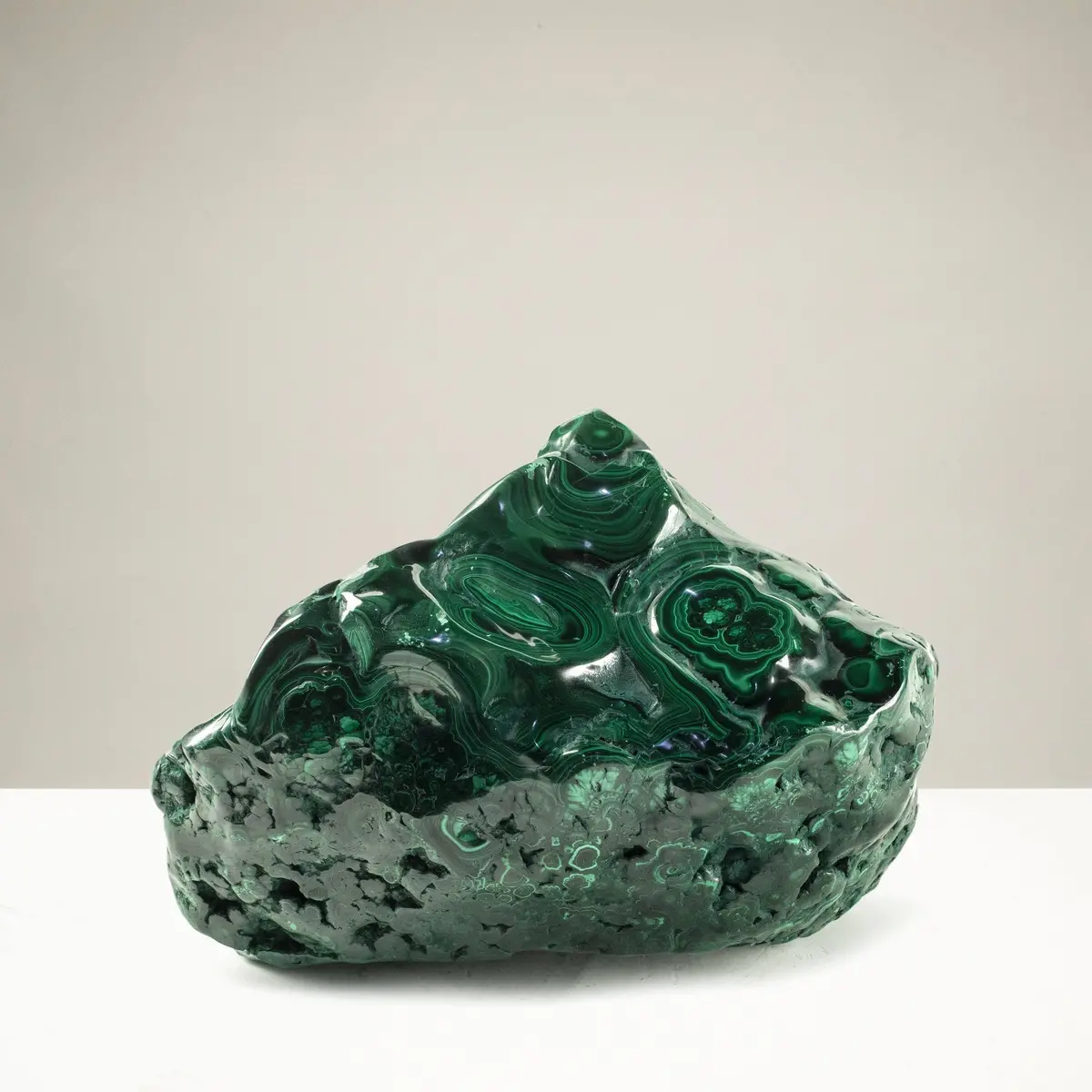 Rare Natural Green Malachite Polished Freeform Specimen From Congo - 22.6 Kg / 49.9 Lbs 1