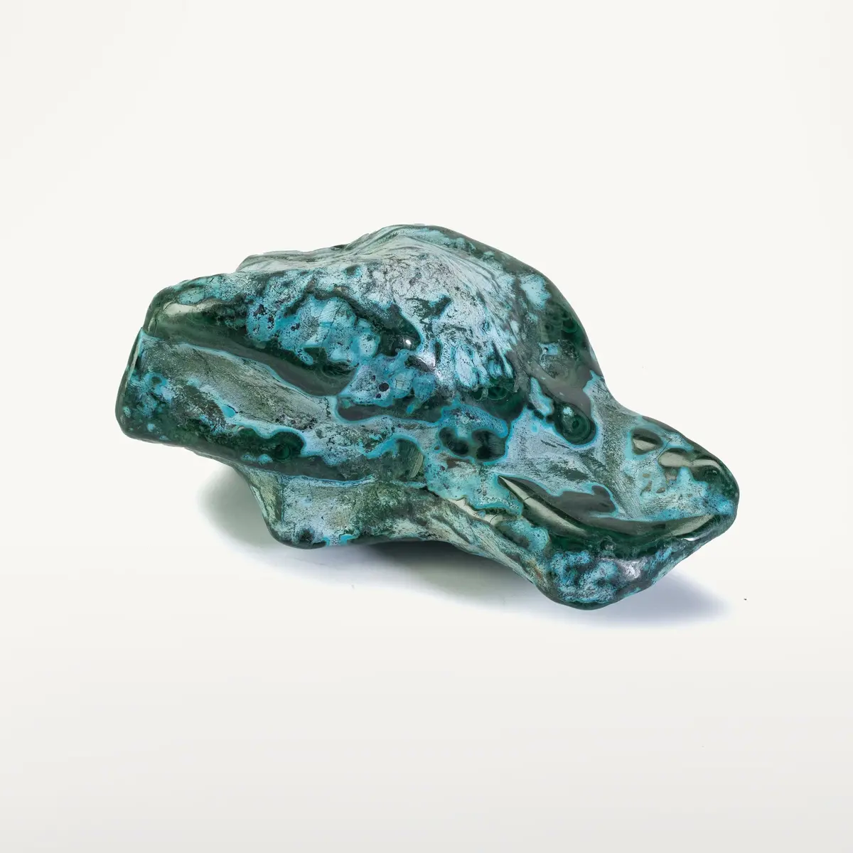 Rare Natural Green Malachite With Blue Chrysocolla Freeform Specimen From Congo - 1.2 Kg / 2.5 Lbs 1