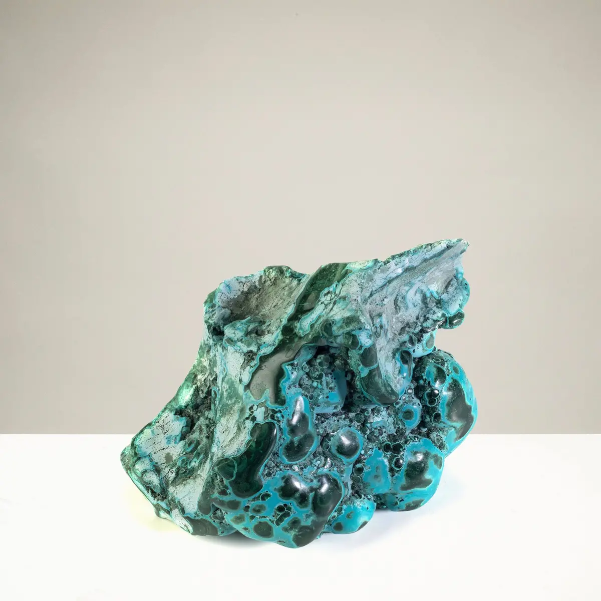 Rare Natural Green Malachite With Blue Chrysocolla Freeform Specimen From Congo - 1.9 Kg / 4.1 Lbs 1