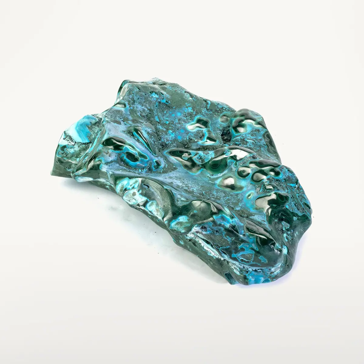 Rare Natural Green Malachite With Blue Chrysocolla Freeform Specimen From Congo - 12.6 Kg / 27.8 Lbs 1