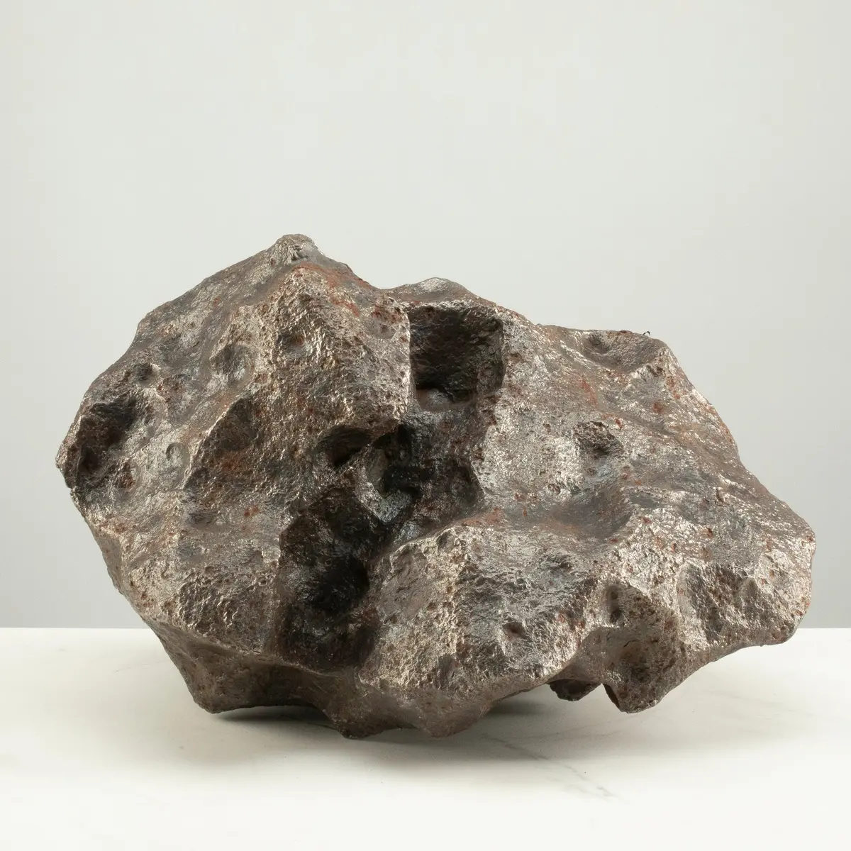 Campo Del Cielo Iron Meteorite End Cut From Chaco, Argentina 13" / 35.3 Kgs 1