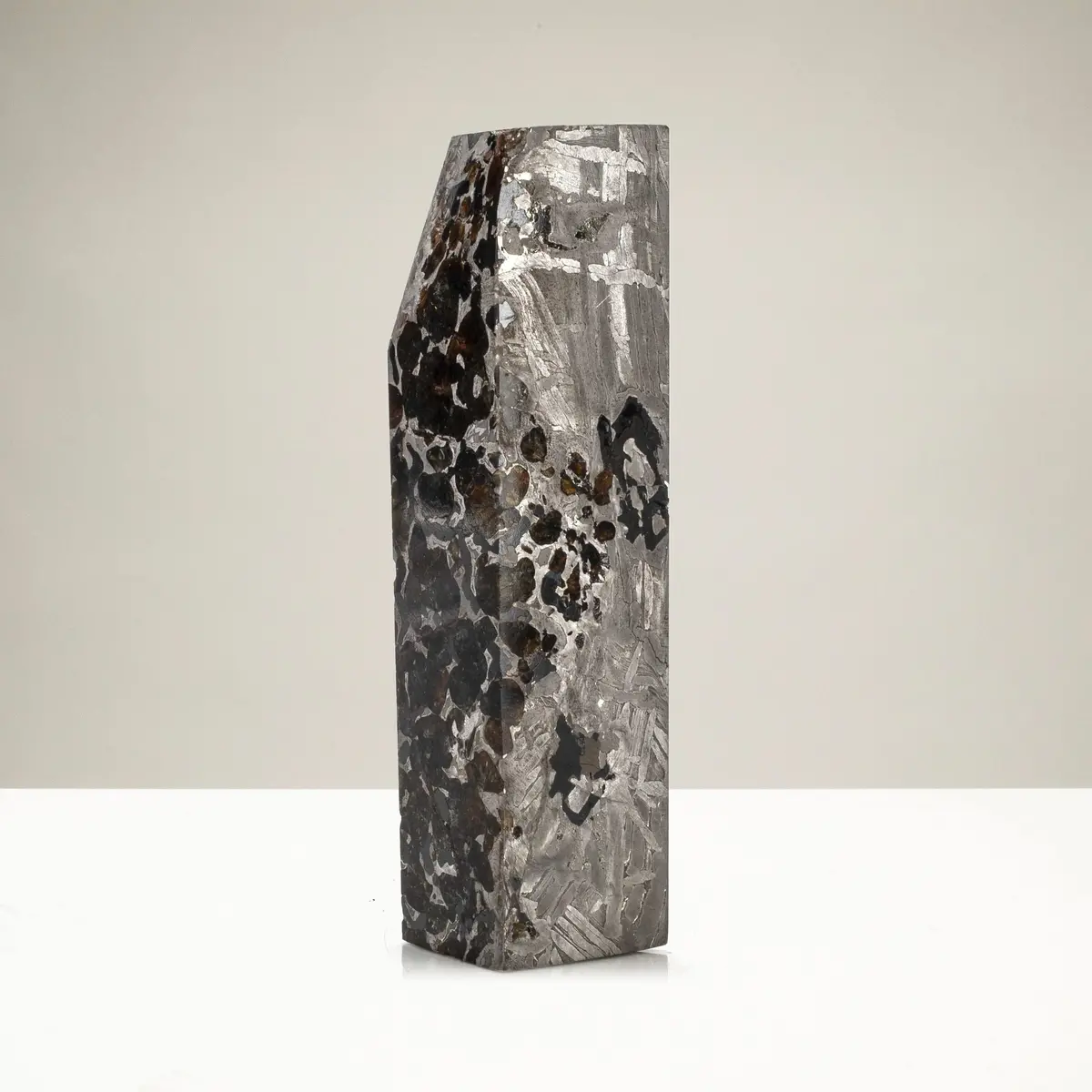 Natural Seymchan Meteorite From Russia - 480 Grams / 5.25” 1