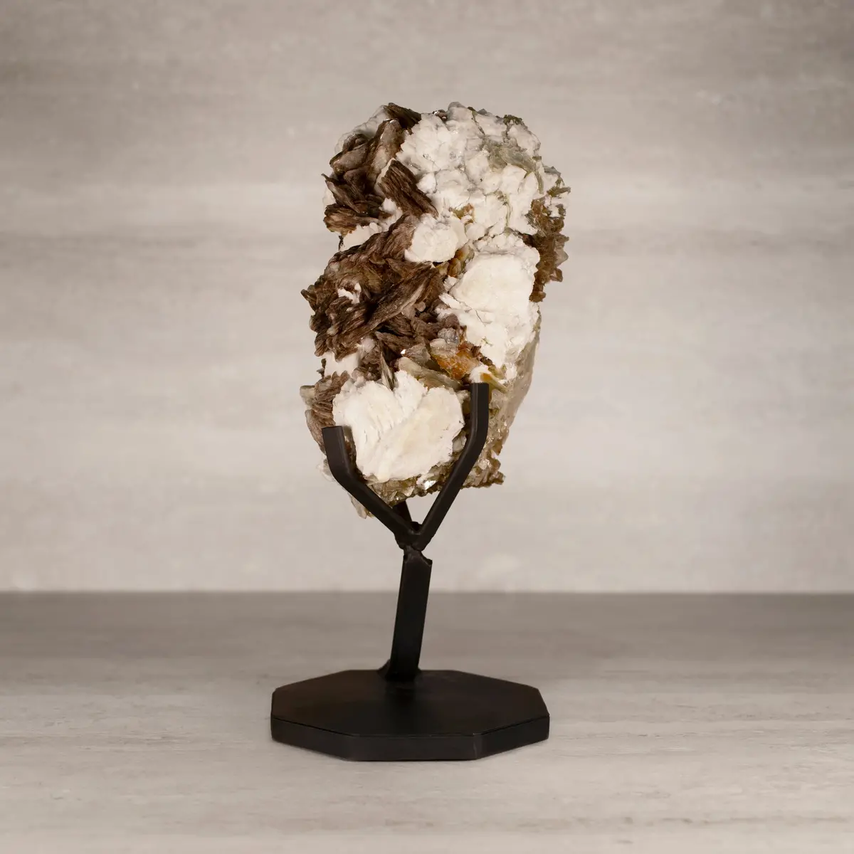 Natural Brazilian Mica & Albite On Custom Stand - 13.5" / 3,620 Grams 1