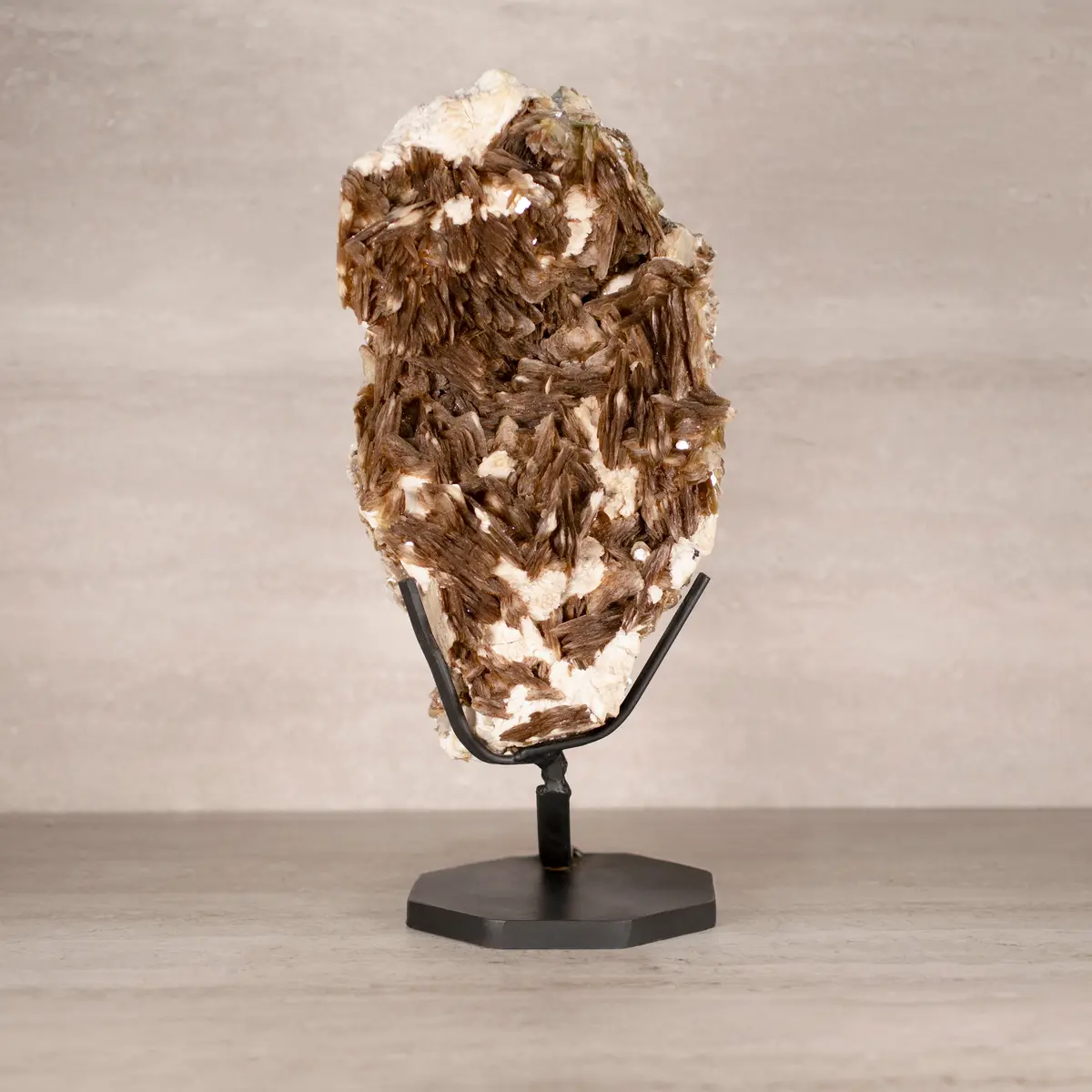 Natural Brazilian Mica & Albite On Custom Stand - 16" / 20 Lbs 1