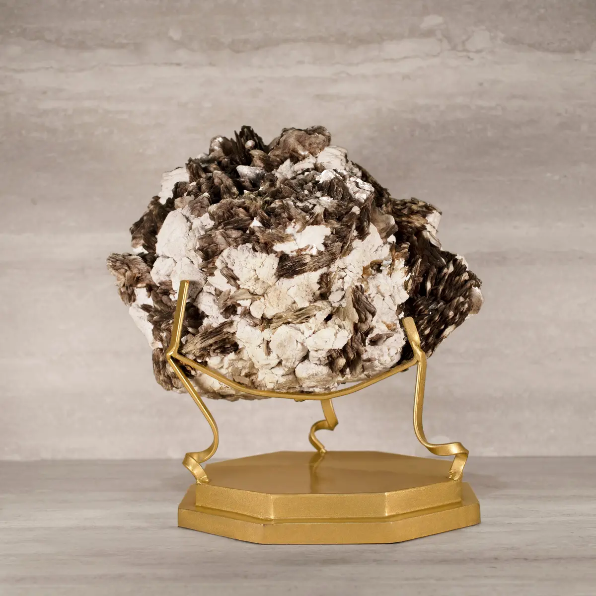 Natural Brazilian Mica & Albite On Custom Stand - 17" / 59 Lbs 1