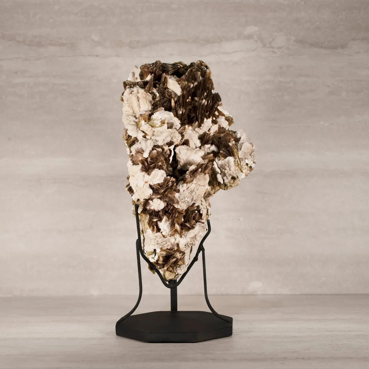 Natural Brazilian Mica & Albite On Custom Stand - 19" / 36 Lbs 1