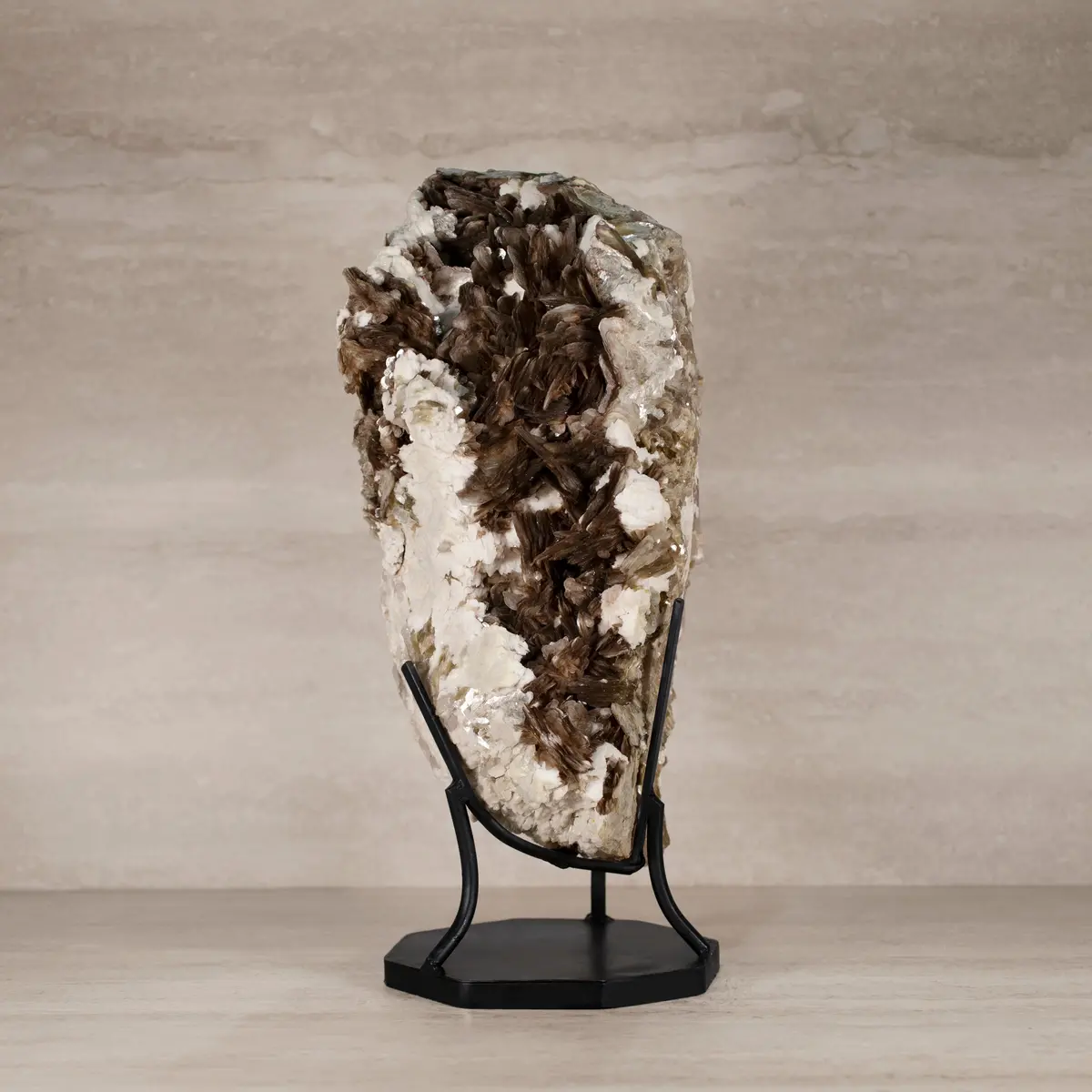 Natural Brazilian Mica & Albite On Custom Stand - 19.75" / 48 Lbs 1