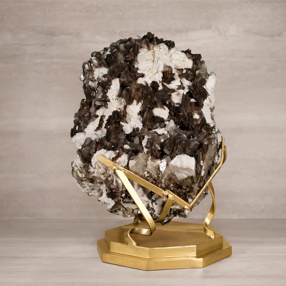Natural Brazilian Mica & Albite On Custom Stand - 22" / 104 Lbs 1