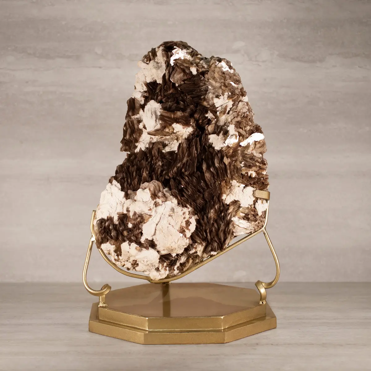Natural Brazilian Mica & Albite On Custom Stand - 23" / 62 Lbs 1