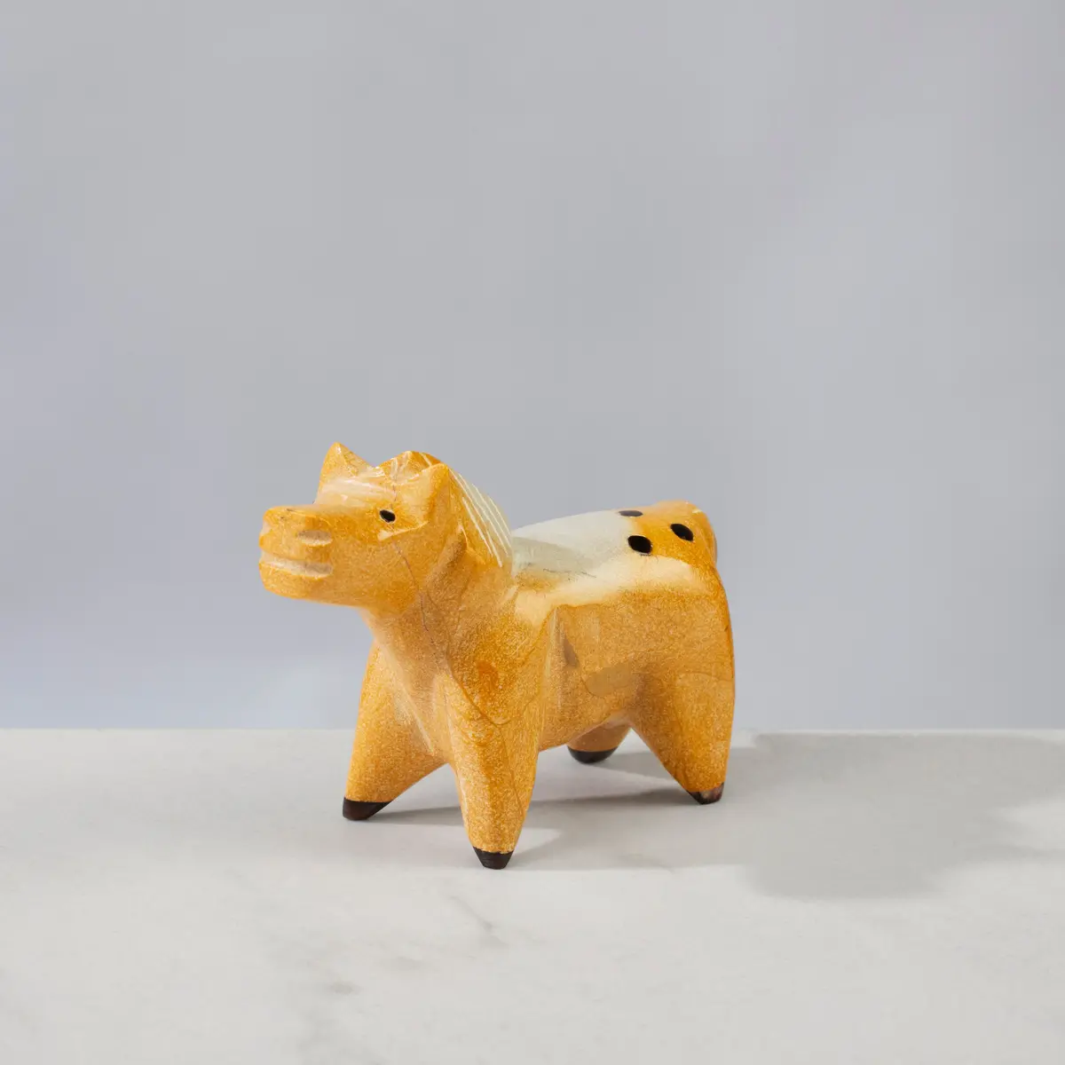 Enrike Leekya Zuni Stone Handmade Zuni Fetish Horse Carving 1