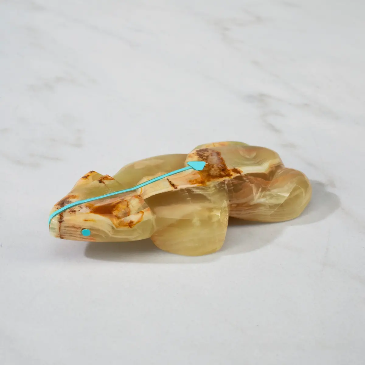 Kenric Laiwakete Green Onyx Handmade Zuni Fetish Bear Carving 1