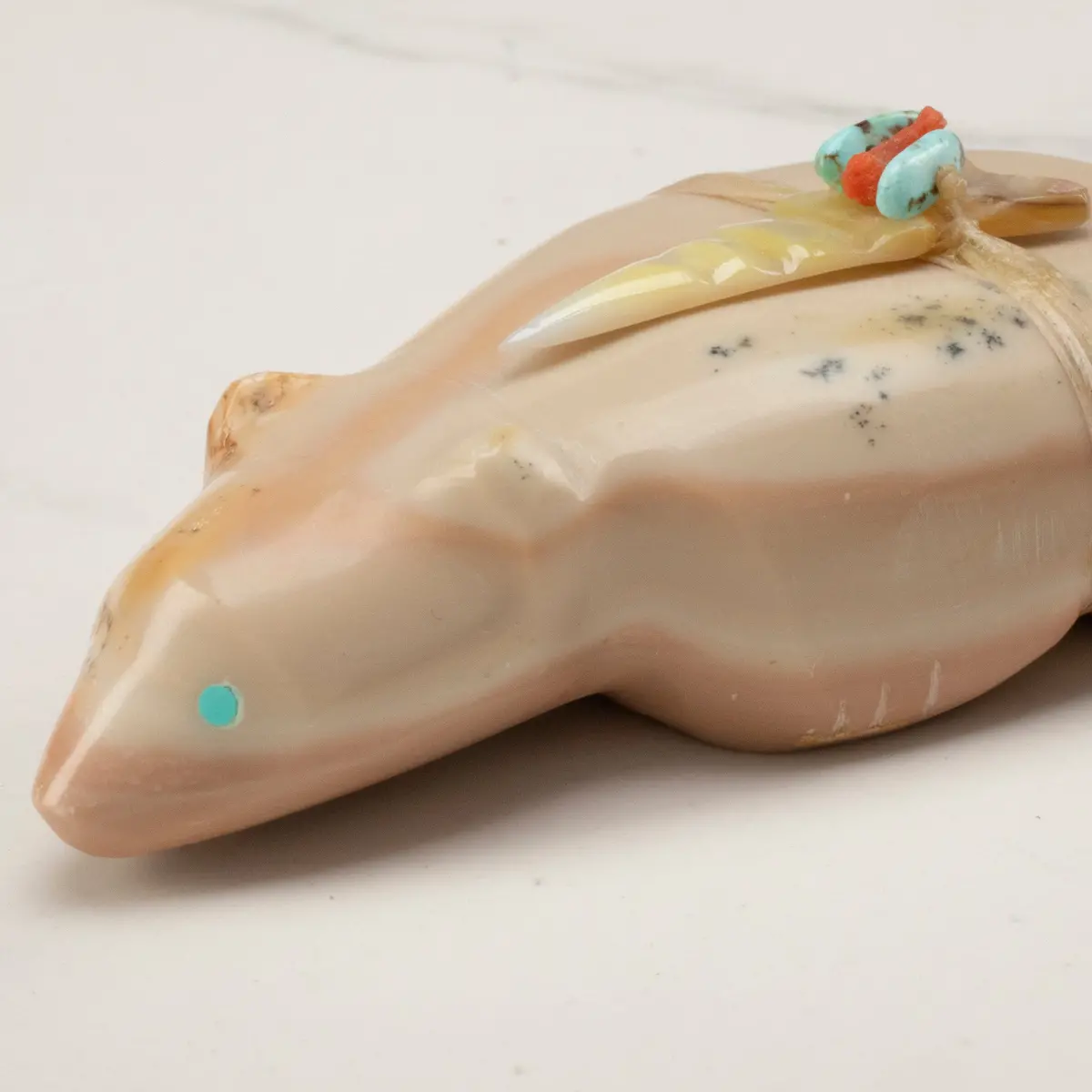 Lena Boone Dolomite Handmade Zuni Fetish Bear Carving 1