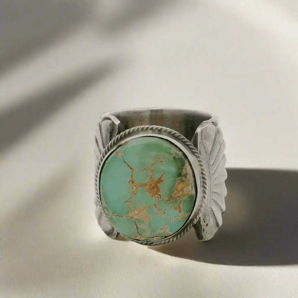 Tillie Jon Royston Turquoise Navajo Usa Native American Made 925 Sterling Silver Ring 1