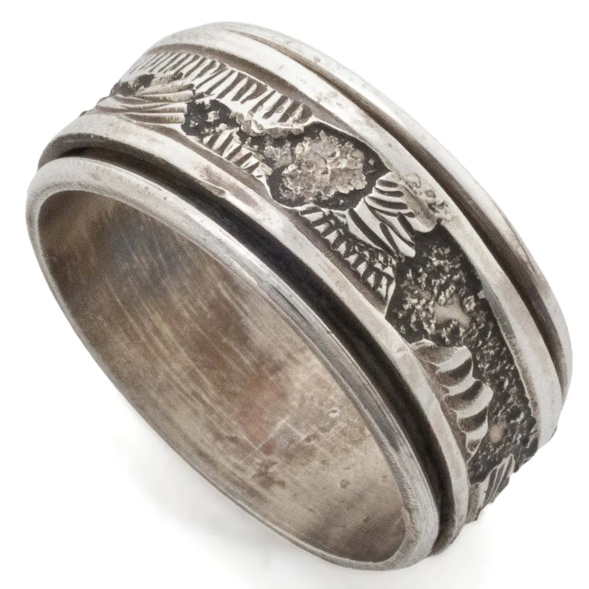 Elaine Becenti Navajo Freeform Usa Native American Made 925 Sterling Silver Ring 1