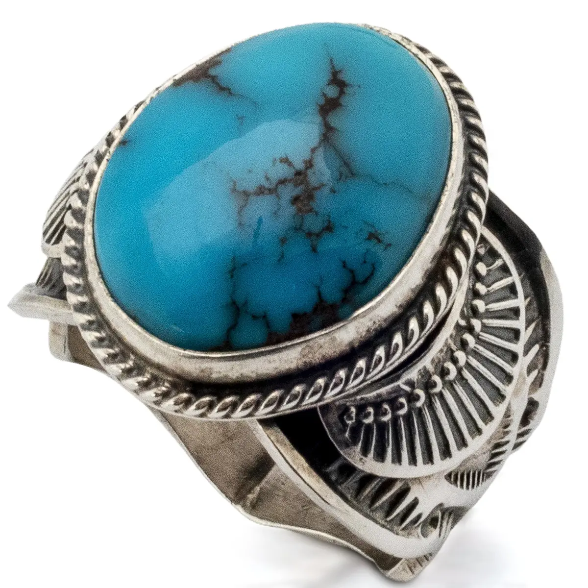 Sunshine Reeves Eygptian Turquoise Usa Native American Made 925 Sterling Silver Ring 1