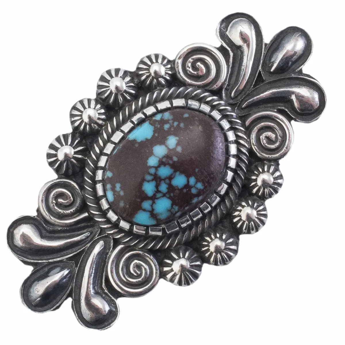 Leon Martinez Egyptian Prince Turquoise Usa Native American Made 925 Sterling Silver Ring 1
