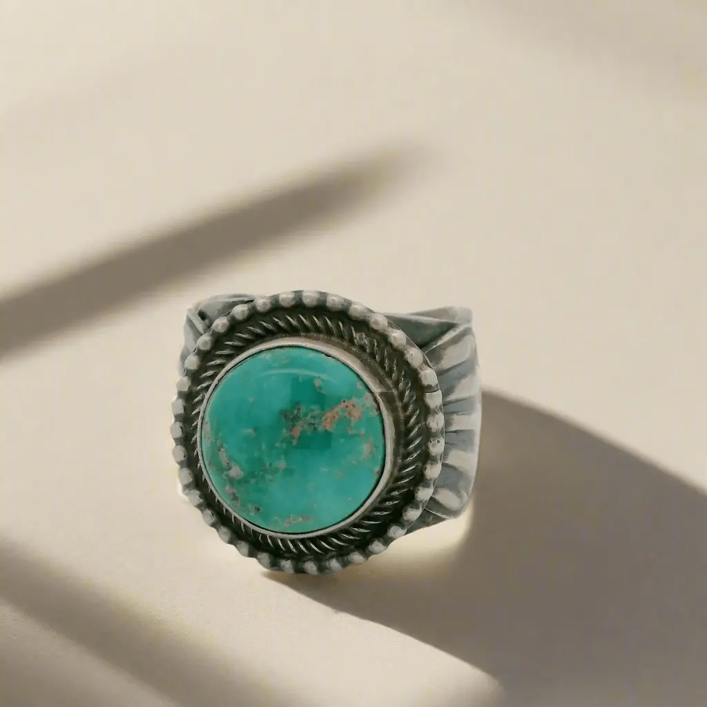 Tillie Jon Royston Turquoise Navajo Usa Native American Made 925 Sterling Silver Ring 1