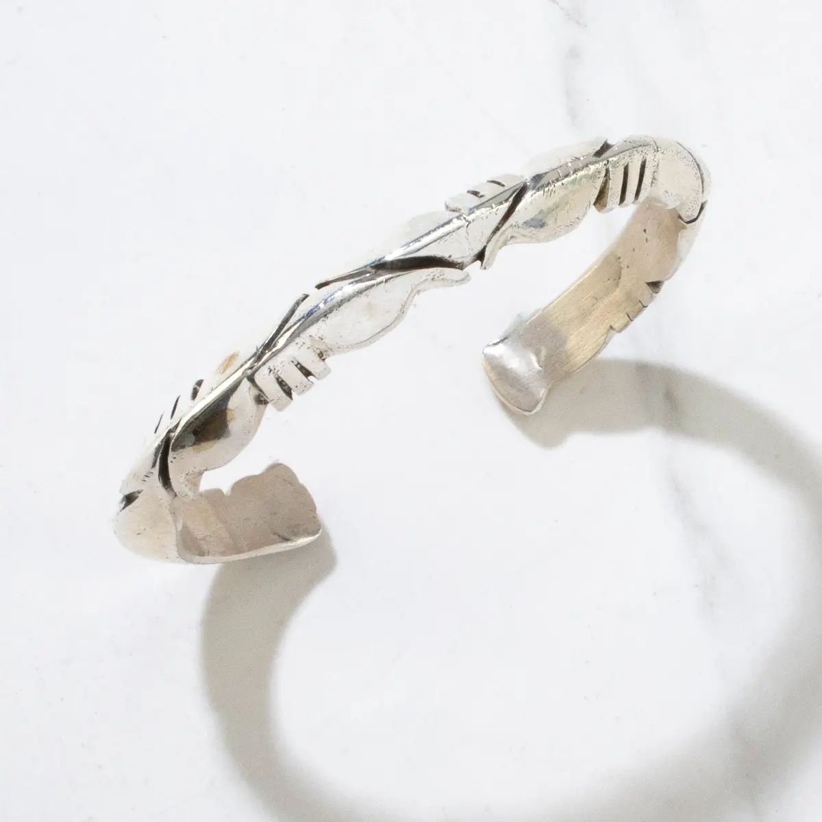 925 Sterling Silver Navajo Usa Native American Made Cuff 1