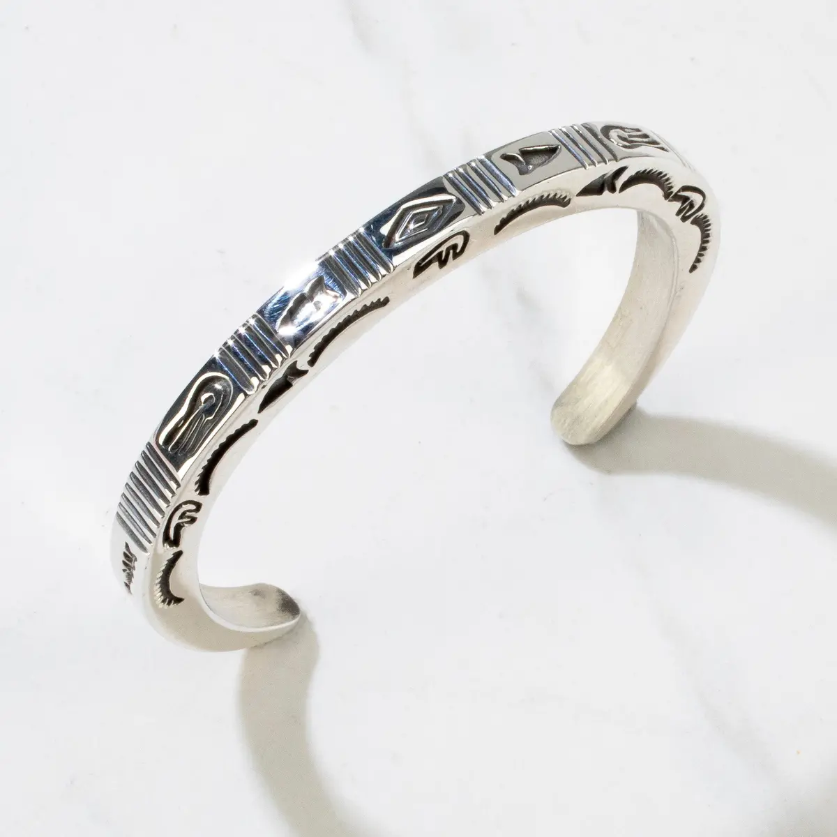 925 Sterling Silver Navajo Usa Native American Made Cuff 1