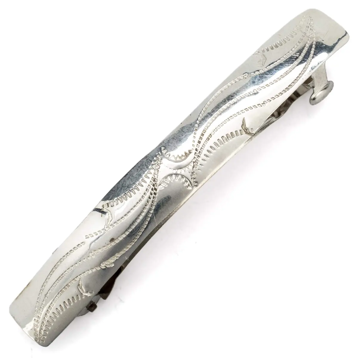 925 Sterling Silver Usa Native American Made Hair Clip 1