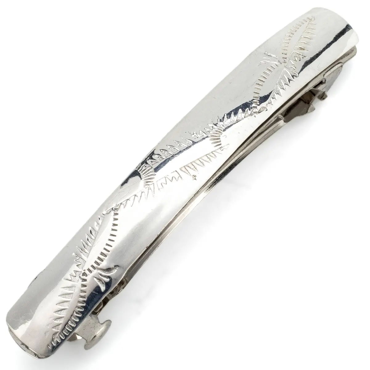 925 Sterling Silver Usa Native American Made Hair Clip 1