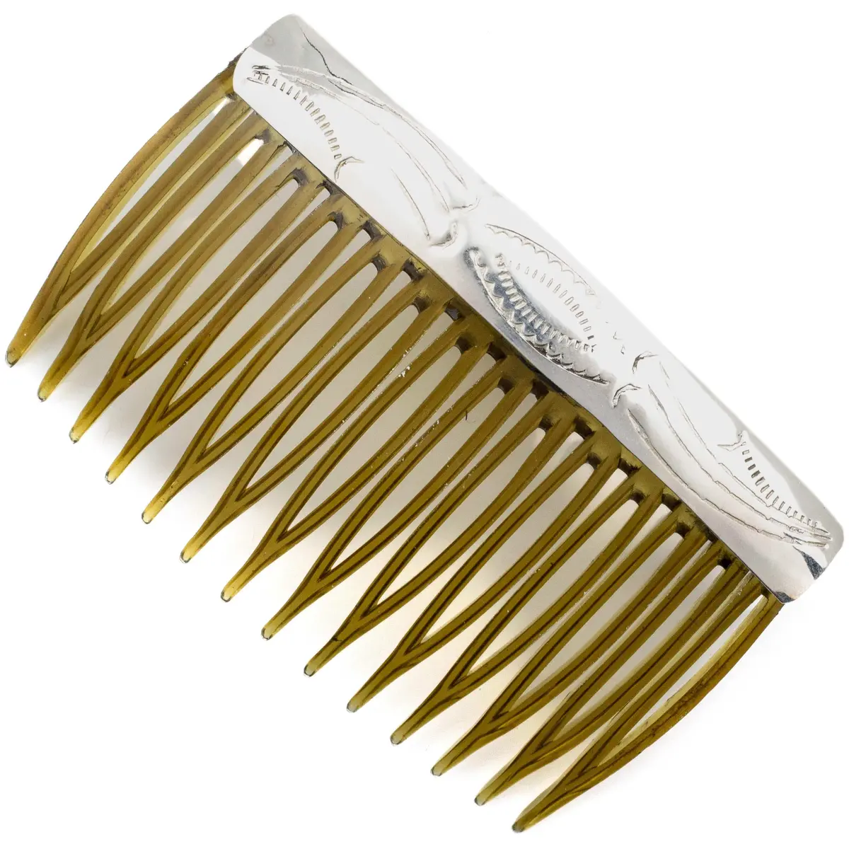 925 Sterling Silver Usa Native American Made Hair Comb 1