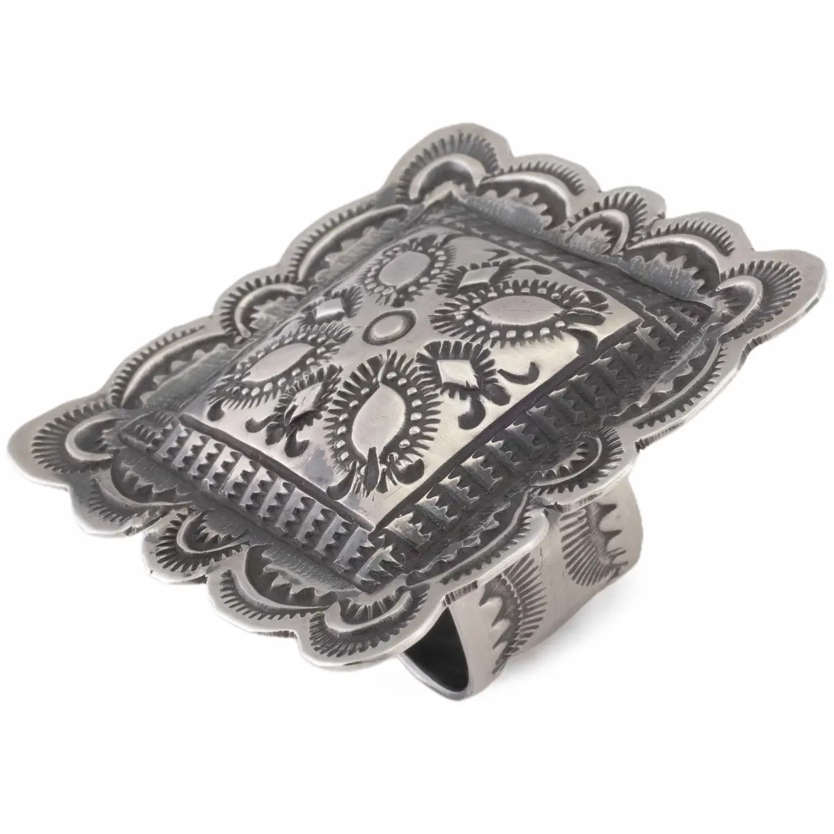Vincent Platero Navajo Adjustable Usa Native American Made 925 Sterling Silver Ring 1