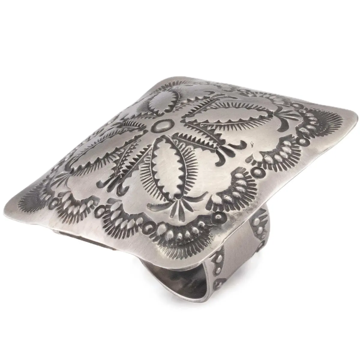 Vincent Platero Navajo Adjustable Usa Native American Made 925 Sterling Silver Ring 1