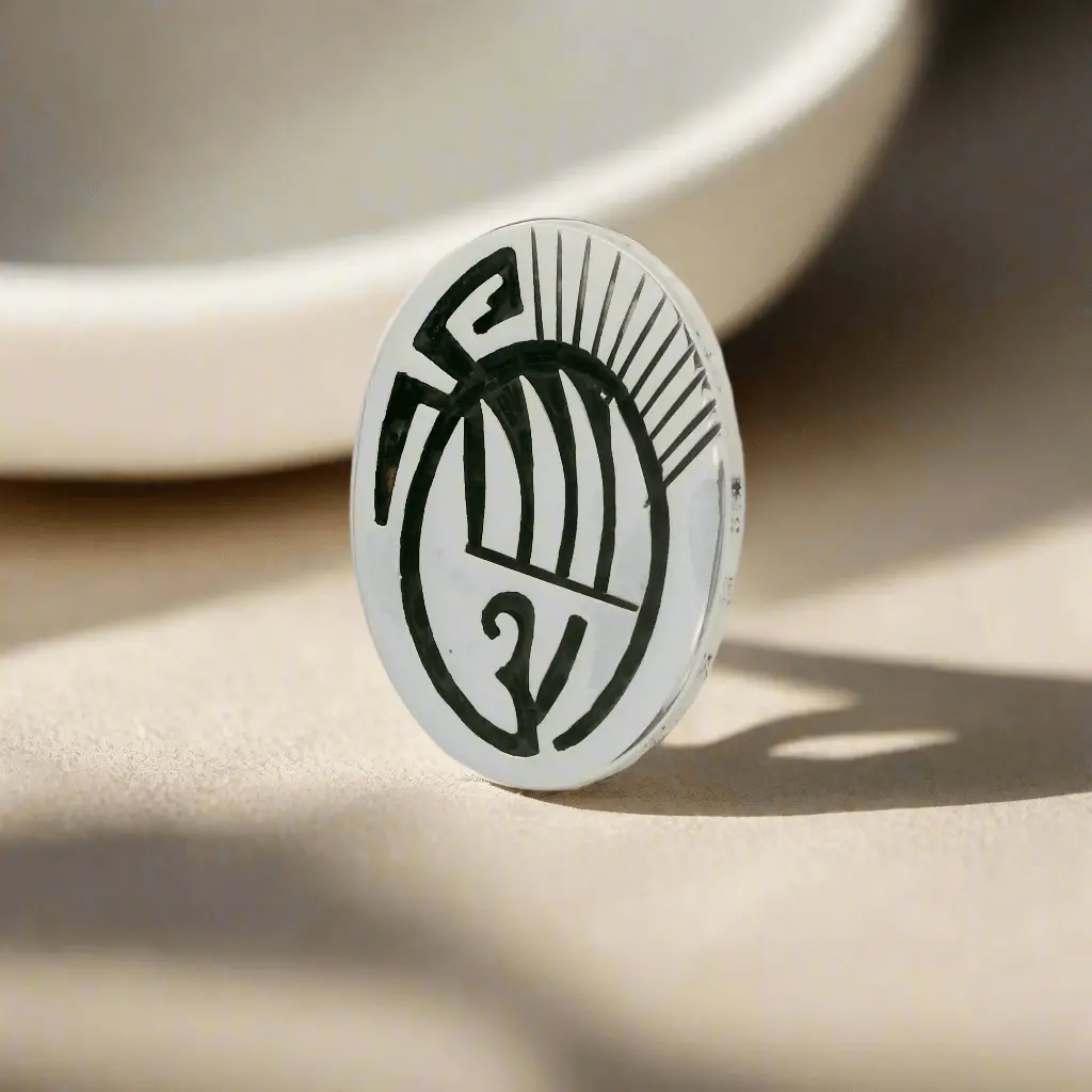 Bear Paw Hopi Usa Native American Made 925 Sterling Silver Ring 1