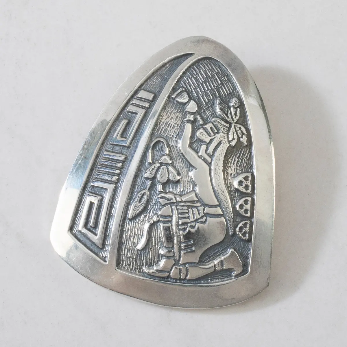 Hopi Usa Native American Made 925 Sterling Silver Pendant 1