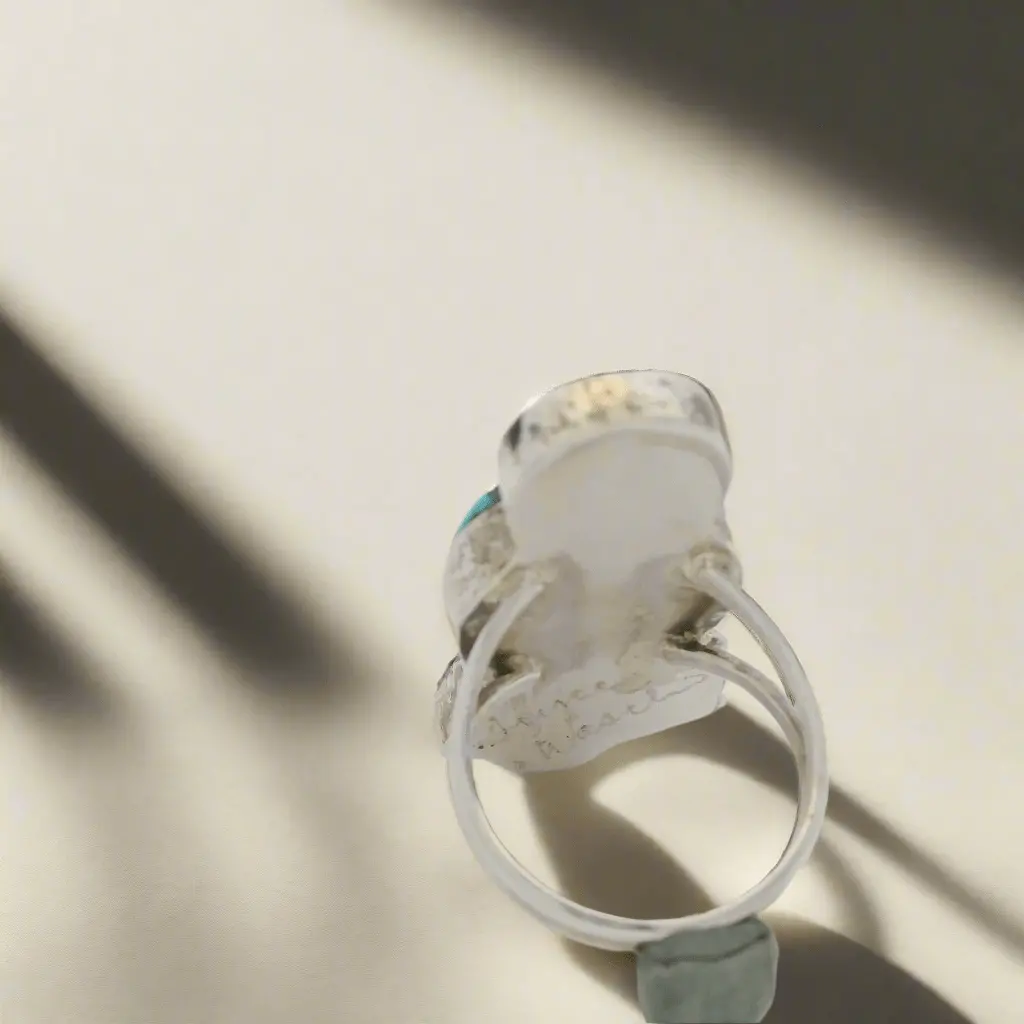 Joyse Waseta Multi Gem Kachina Maiden Zuni Usa Native American Made 925 Sterling Silver Ring 2