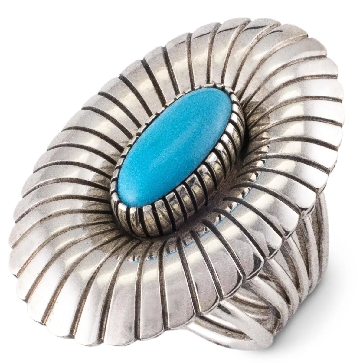 Marita Benally Navajo Sleeping Beauty Turquoise Usa Native American Made 925 Sterling Silver Ring 1