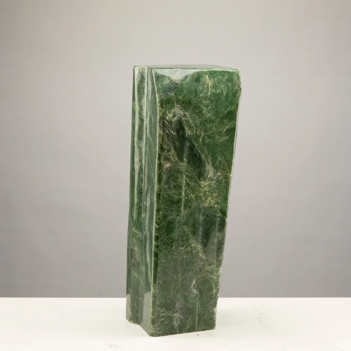 Freeform Nephrite Jade Tower From Afghanistan - 20" / 68 Lbs 1