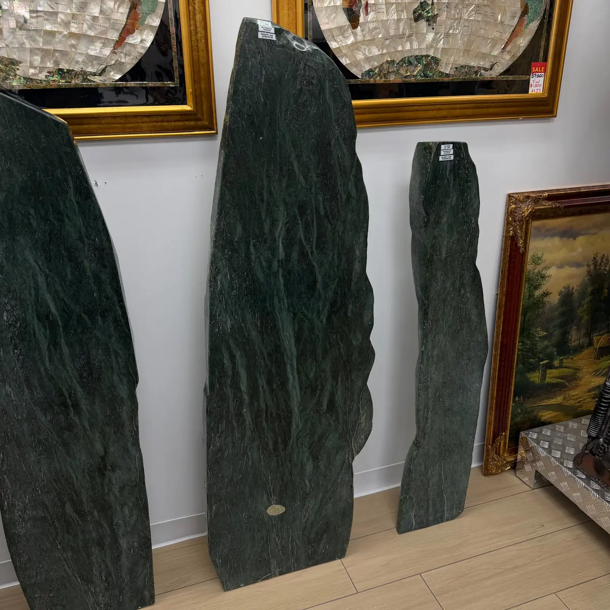 Freeform Nephrite Jade Tower From Afghanistan - 63" / 519 Lbs 1